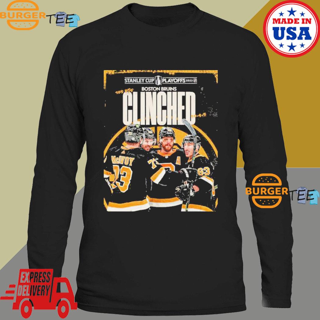 Boston Bruins Stanley Cup Playoffs 2023 Clinched Shirt, hoodie