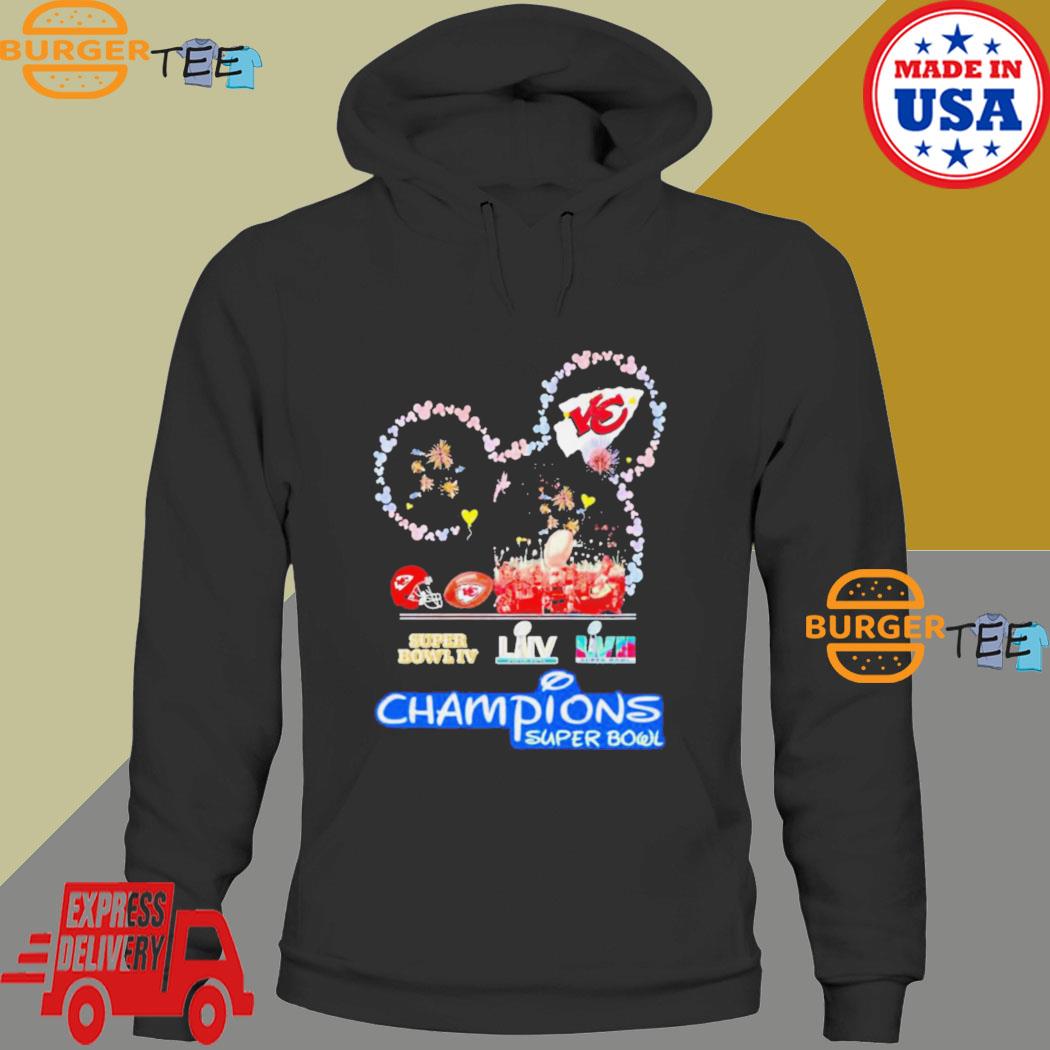 Kansas City Chiefs Mickey Mouse Head Champions Super Bowl shirt