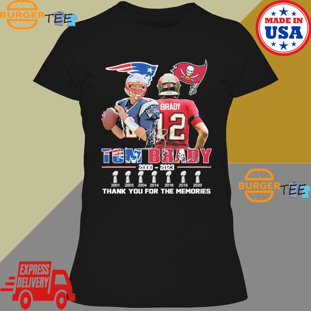 Official Tom Brady 200 2023 Thank You For The Memories Signature T-shirt,  hoodie, sweater, long sleeve and tank top