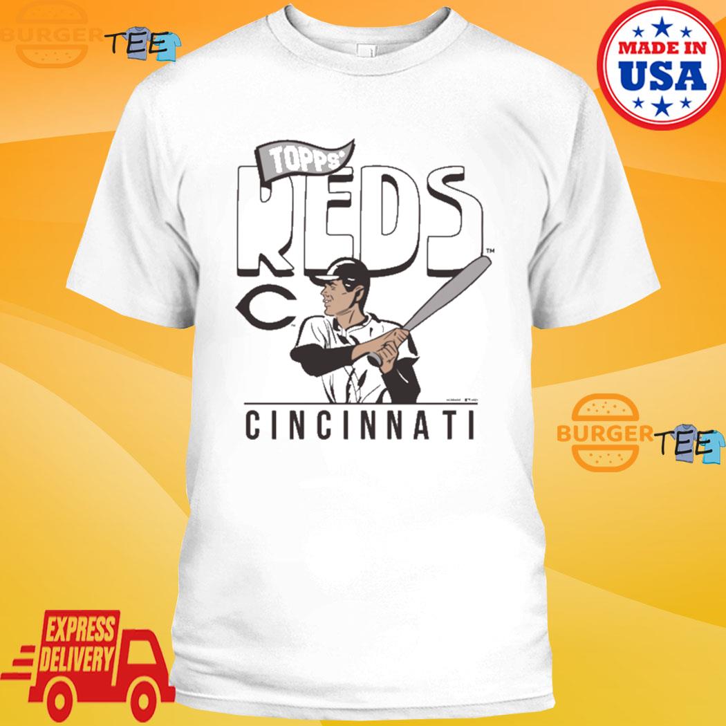 Official MLB x Topps Cincinnati Reds shirt, hoodie, sweater, long sleeve  and tank top