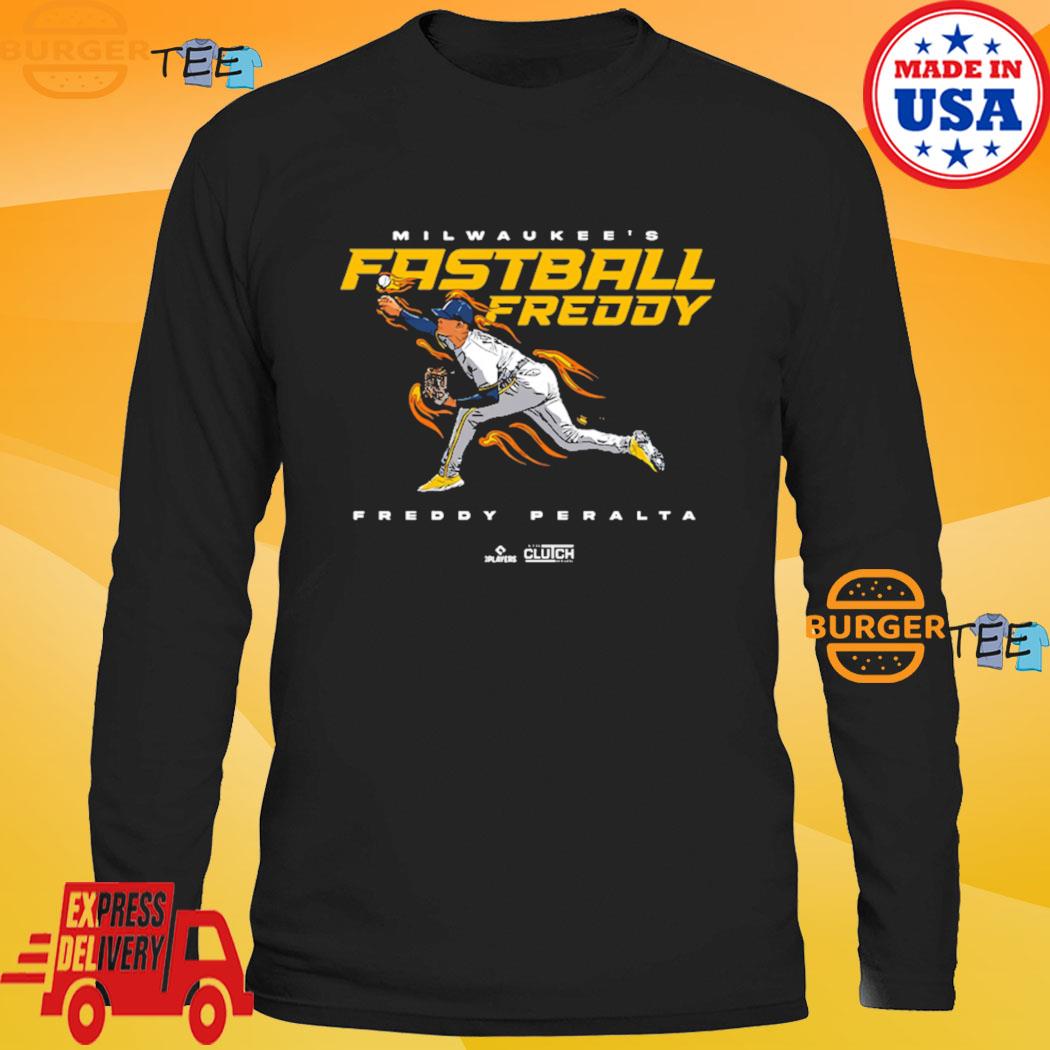 Now a fixture in Milwaukee, “Fastball Freddy” has a t-shirt! - Brew Crew  Ball