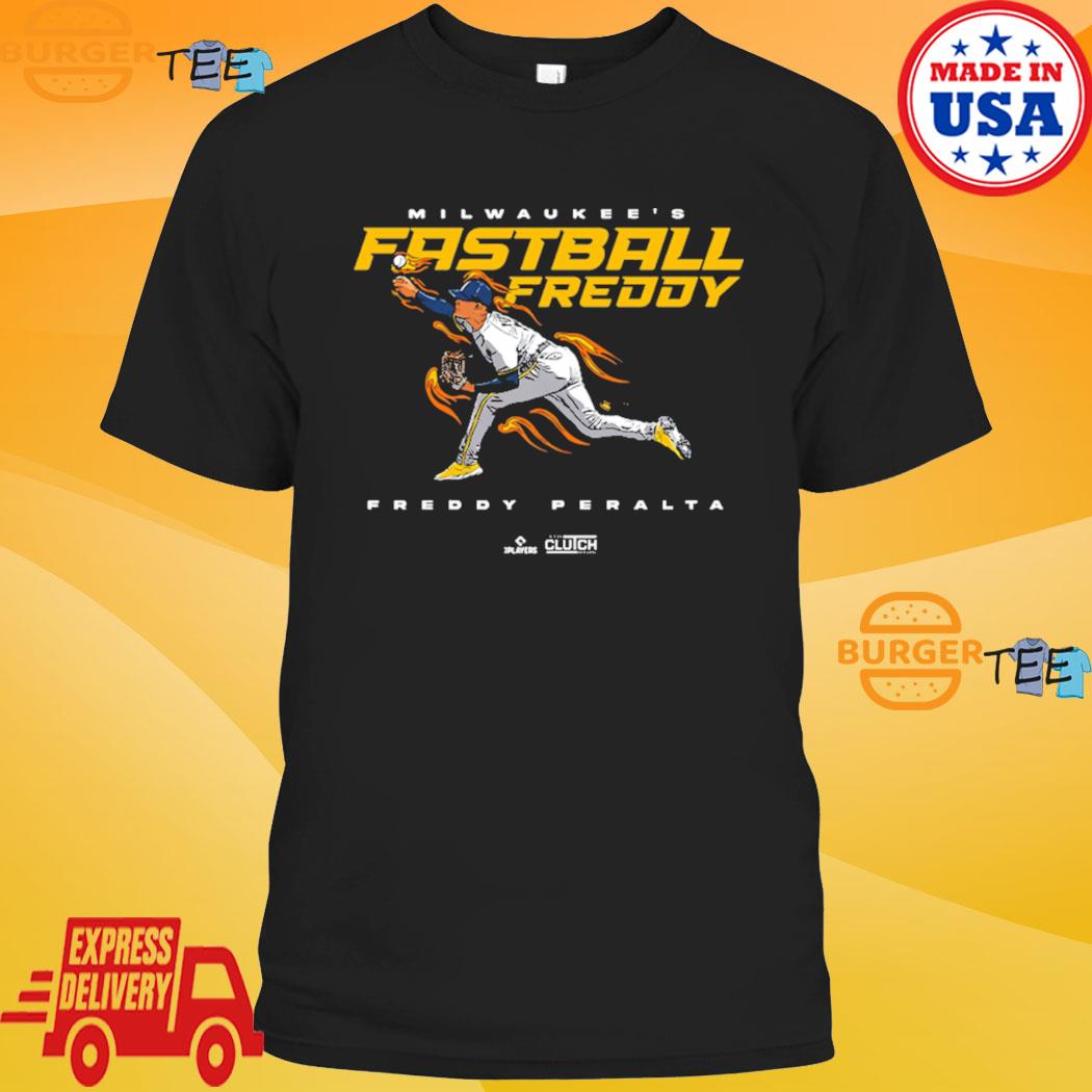 Now a fixture in Milwaukee, “Fastball Freddy” has a t-shirt