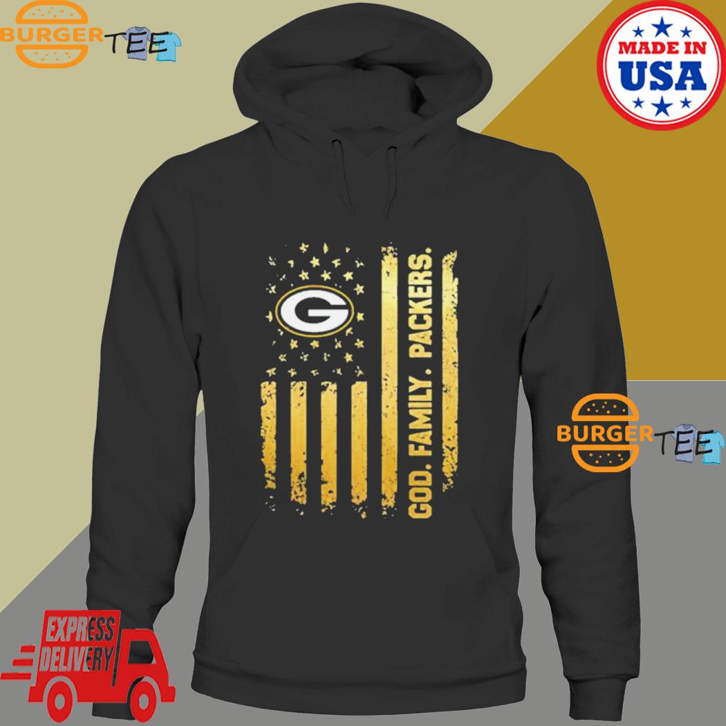 God Family Packers American Flag Green Bay Packers T Shirts, Hoodies,  Sweatshirts & Merch