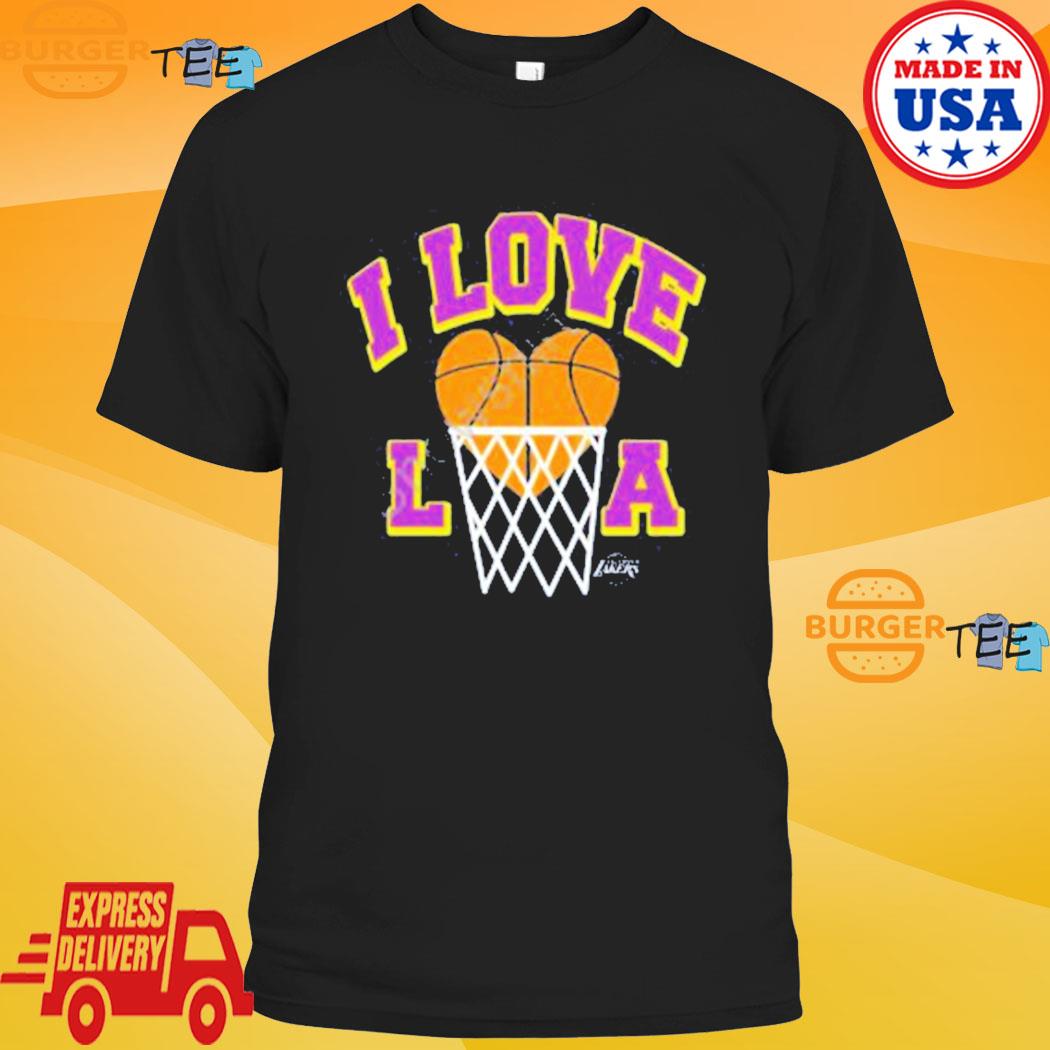Homage Los Angeles Lakers Hometown I Love La Tee Shirt - Dzwtee