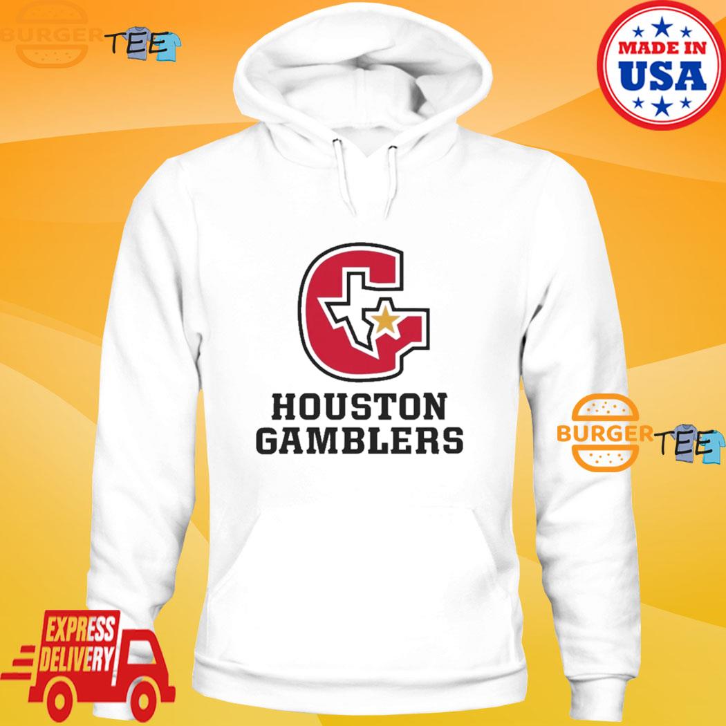 vp-bda Houston Gamblers Authentic Sideline Hoodie Gray / M