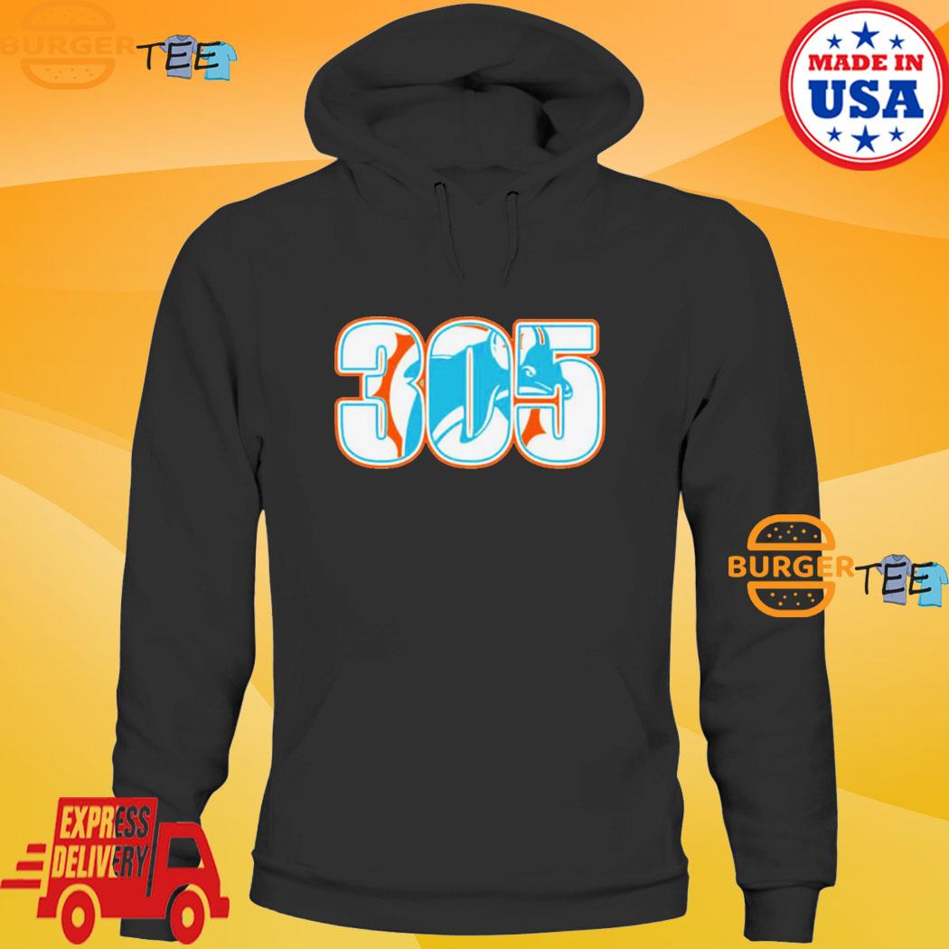 Official Miami Dolphins 305 T-shirt, hoodie, tank top, sweater and long  sleeve t-shirt