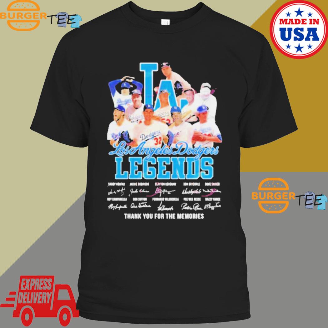 MLB Los Angeles Dodgers legends thank you for the memories t-shirt