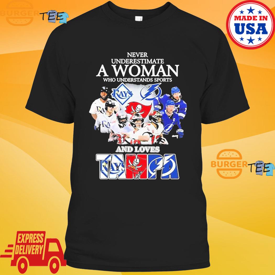 Tampa bay lightning never underestimate a woman who understands hockey and  loves signatures 2023 shirt, hoodie, sweater, long sleeve and tank top