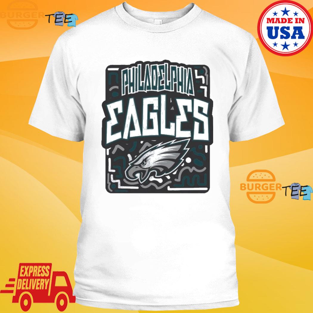 NFL Team Apparel Youth Philadelphia Eagles Tribe Vibe White T-Shirt