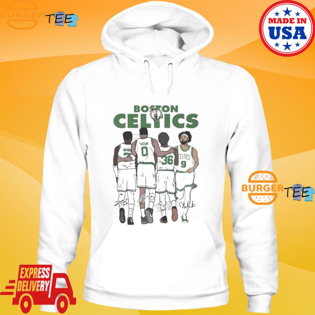 Official Boston Celtics Jaylen Brown, Jayson Tatum, Marcus Smart and  Derrick White signatures shirt, hoodie, sweater, long sleeve and tank top