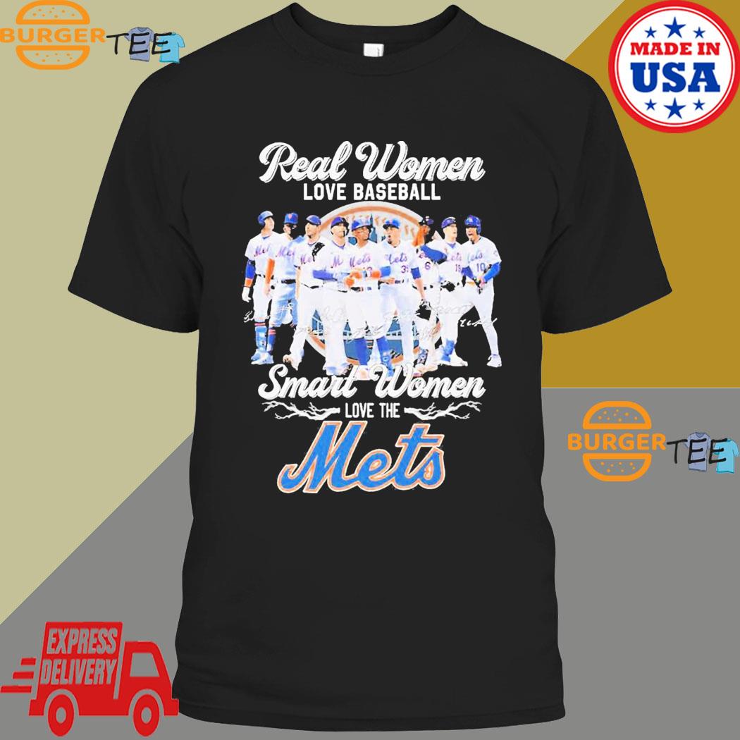 Real Women Love Baseball Smart Women Love The New York Mets 2023 Signatures  Shirt - Shibtee Clothing