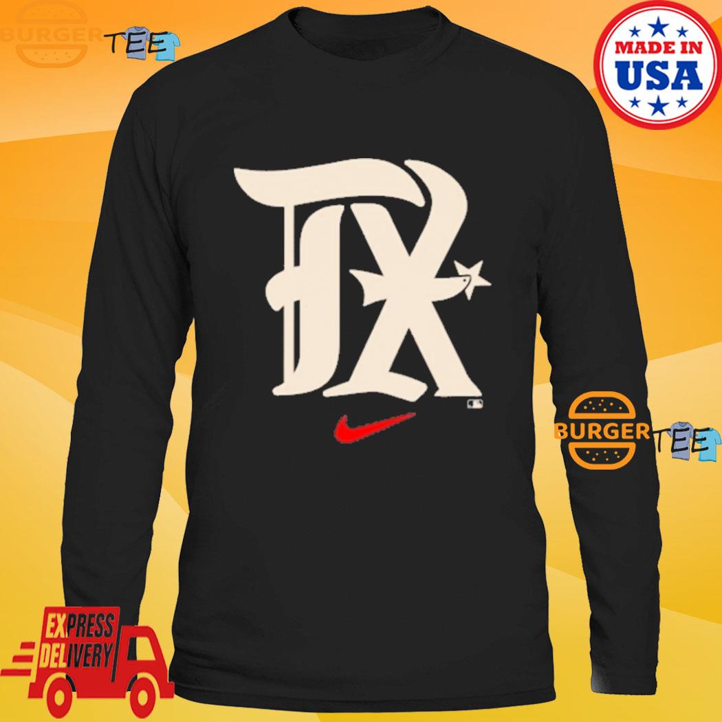 Texas Rangers 2023 City Connect Velocity Practice Performance Shirt