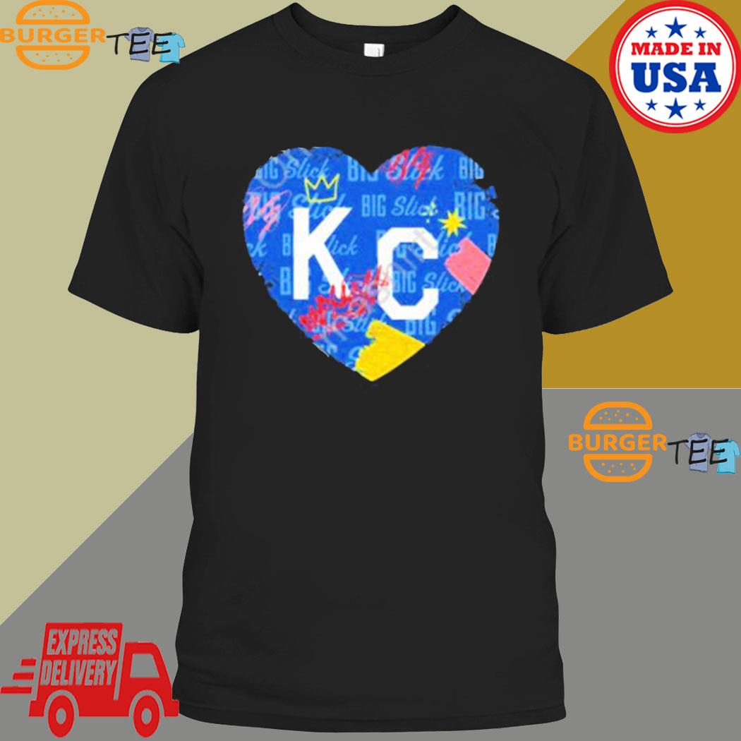 Charlie Hustle shop 2023 big slick kc heart shirt, hoodie, sweater, long  sleeve and tank top