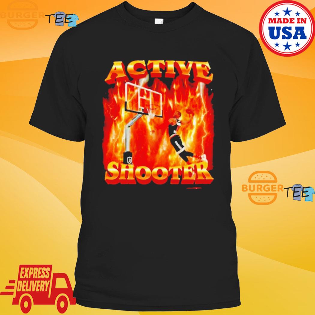 Active shooter basketball meme shirt