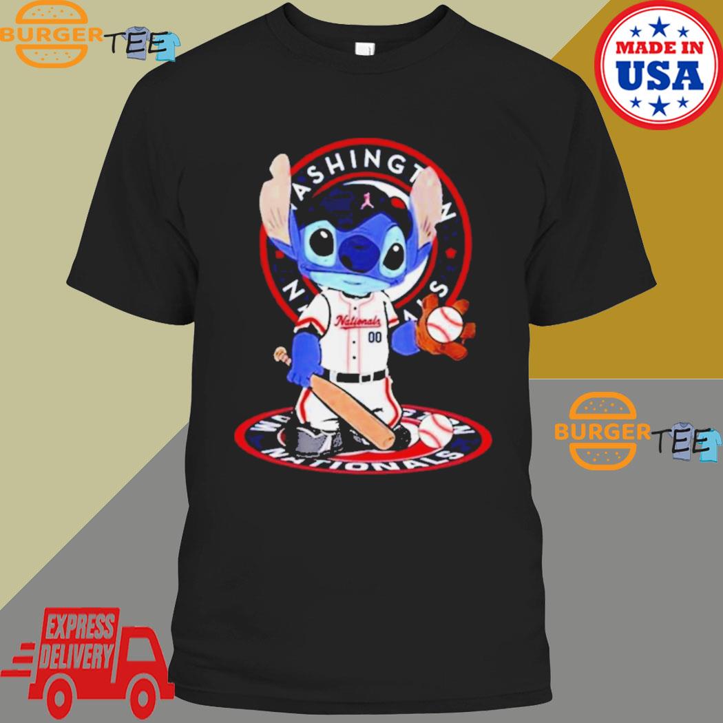 Baby Stitch Washington Nationals Baseball Logo 2023 Shirt