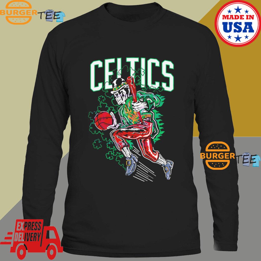 Celtics Clover Skeleton Basketball Boston Celtics Basketball 2023 NBA  Playoff Fashion T-Shirt - Binteez