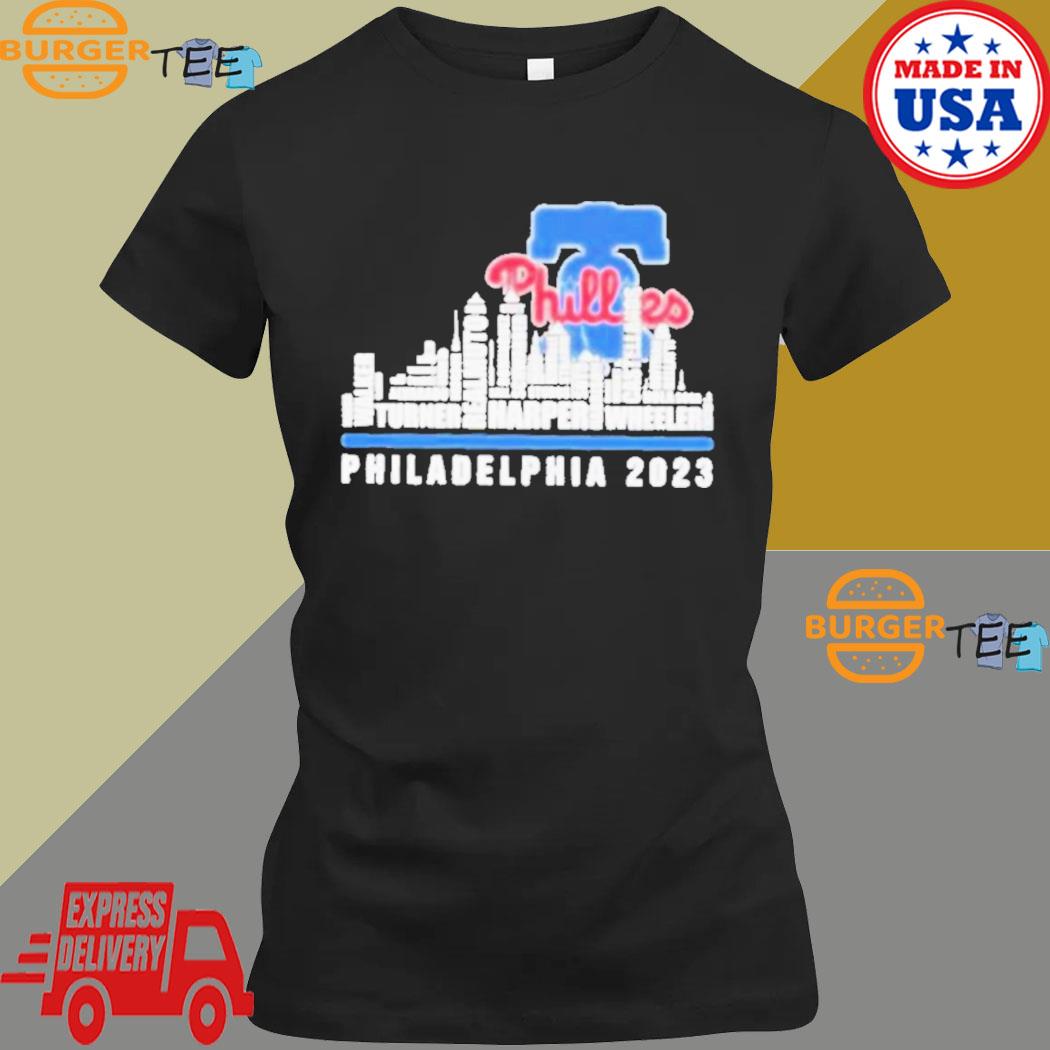 Official Philadelphia phillies 2023 season team players names in city  T-shirt, hoodie, longsleeve, sweatshirt, v-neck tee