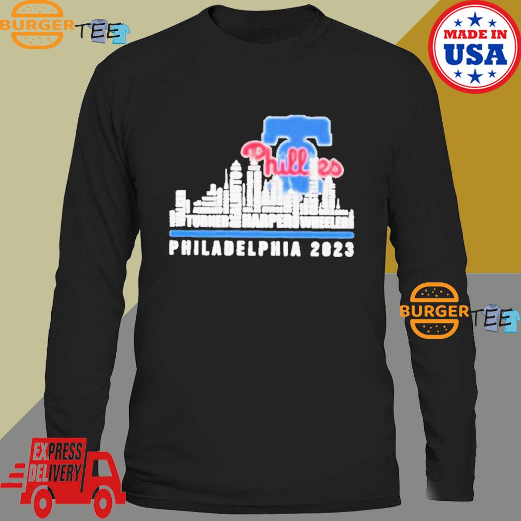 Official Philadelphia phillies 2023 season team players names in city  T-shirt, hoodie, longsleeve, sweatshirt, v-neck tee