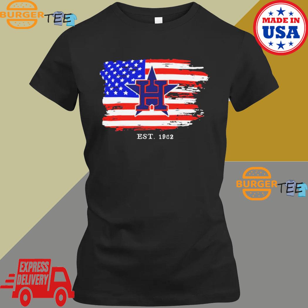 Hot 2023 Houston Astros Est 1962 4th Of July Shirt - Freedomdesign