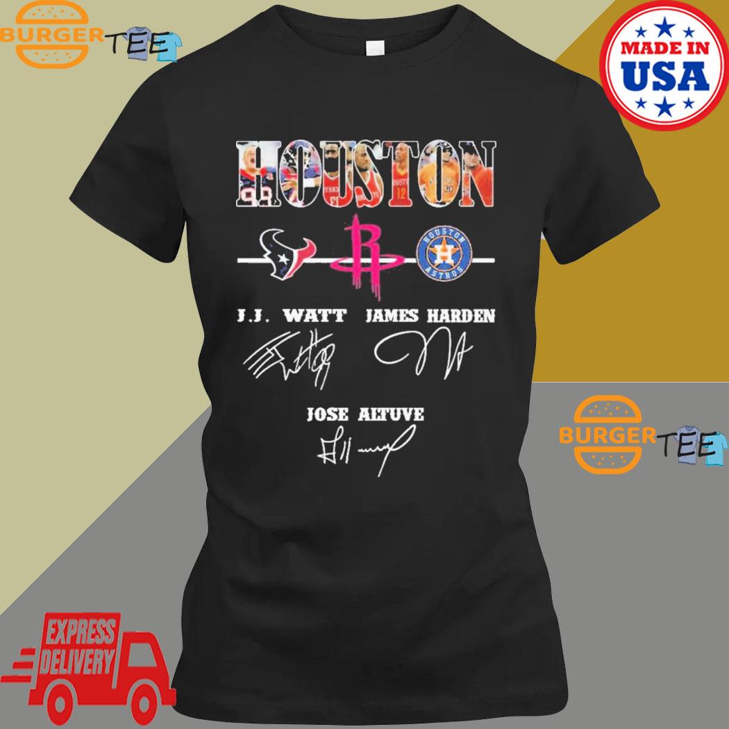 Houston Sports Team Houston Texan Houston Rockets And Houston Astros  Signatures shirt, hoodie, sweater, long sleeve and tank top