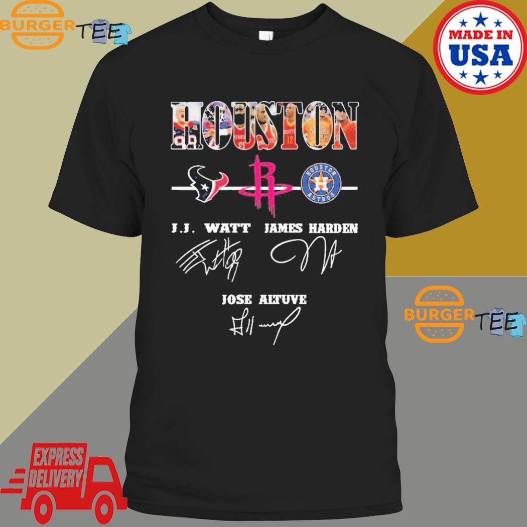 Houston Sports Team Houston Texan Houston Rockets And Houston Astros  Signatures shirt, hoodie, sweater, long sleeve and tank top