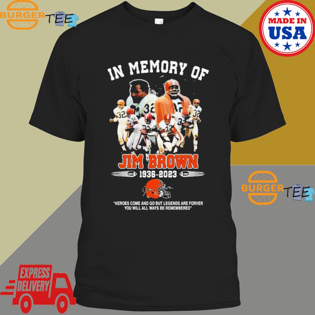 NFL Legend Jim Brown In Memory Of 1936 2023 Heroes And Legends