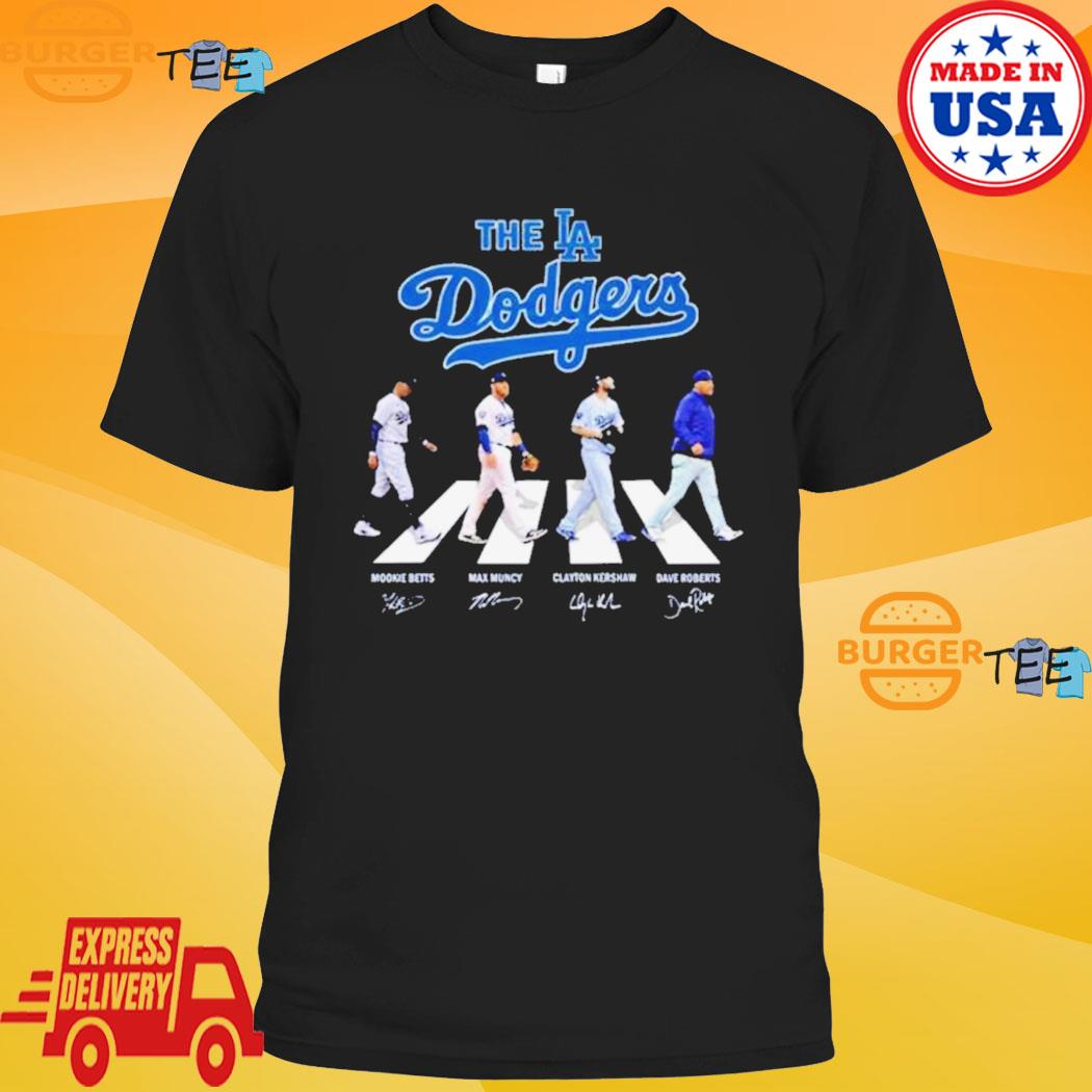 Official the los angeles Dodgers baseball abbey road signatures T
