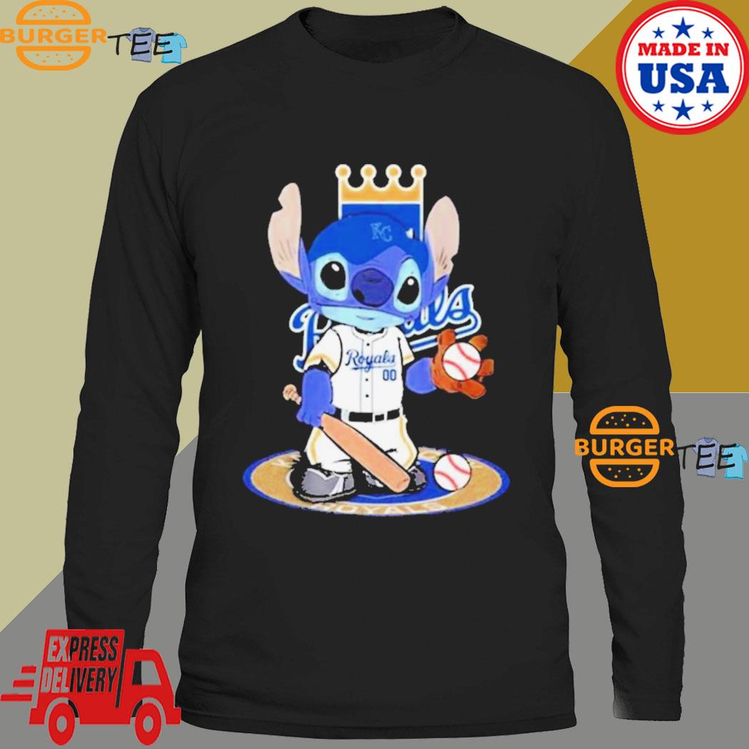 Stitch Kansas City Royals Baseball Logo 2023 Shirt