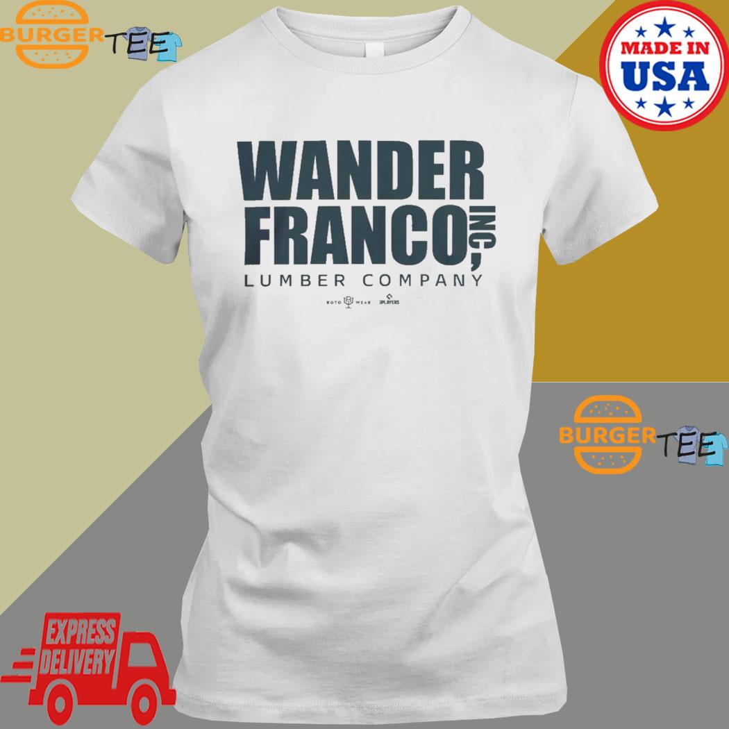 Tampa Bay Rays Rotowear Merch Wander Franco Lumber Company Shirt