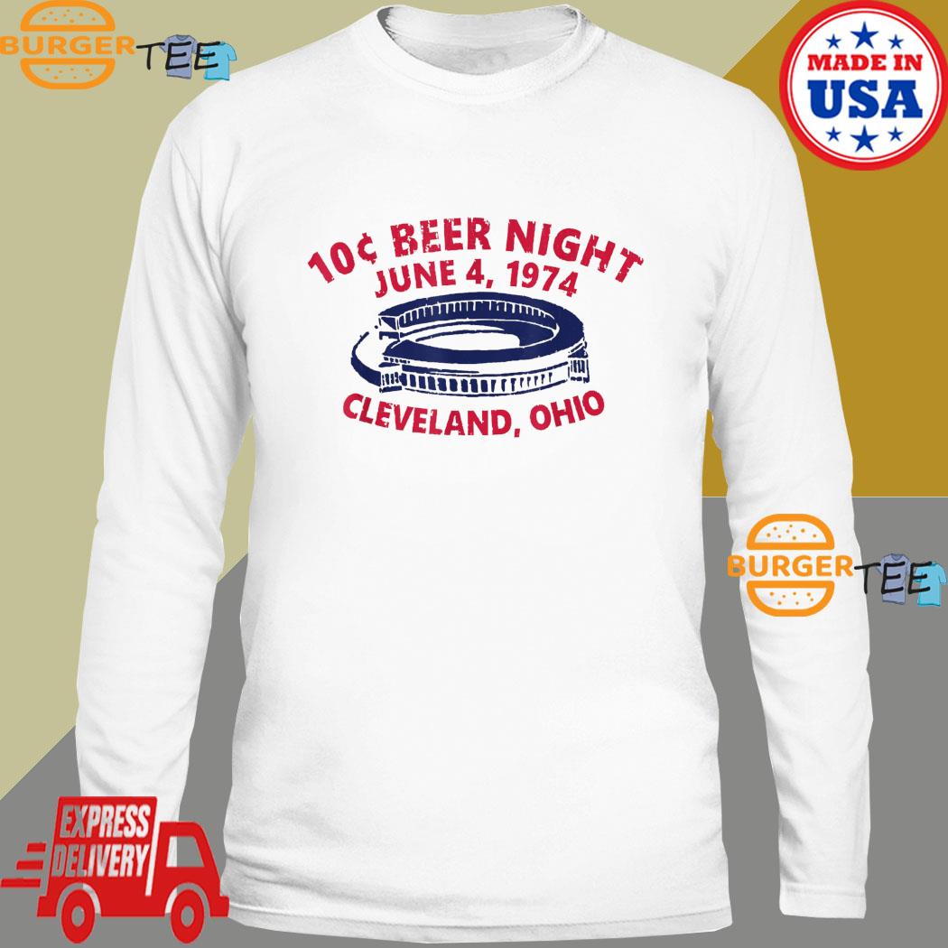 10 cent beer night cleveland ohio shirt, hoodie, sweater, long