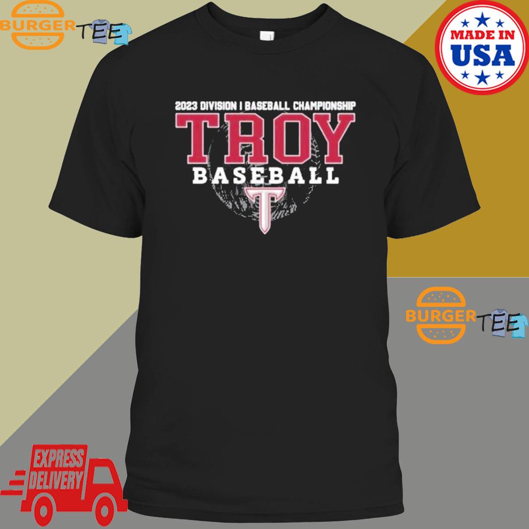 2023 Division I Championship Troy Baseball logo shirt, hoodie, sweater,  long sleeve and tank top