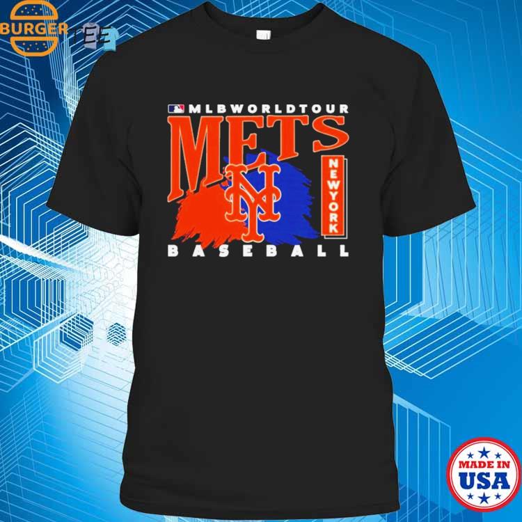 2023 Mlb World Tour New York Mets Baseball Logo Shirt