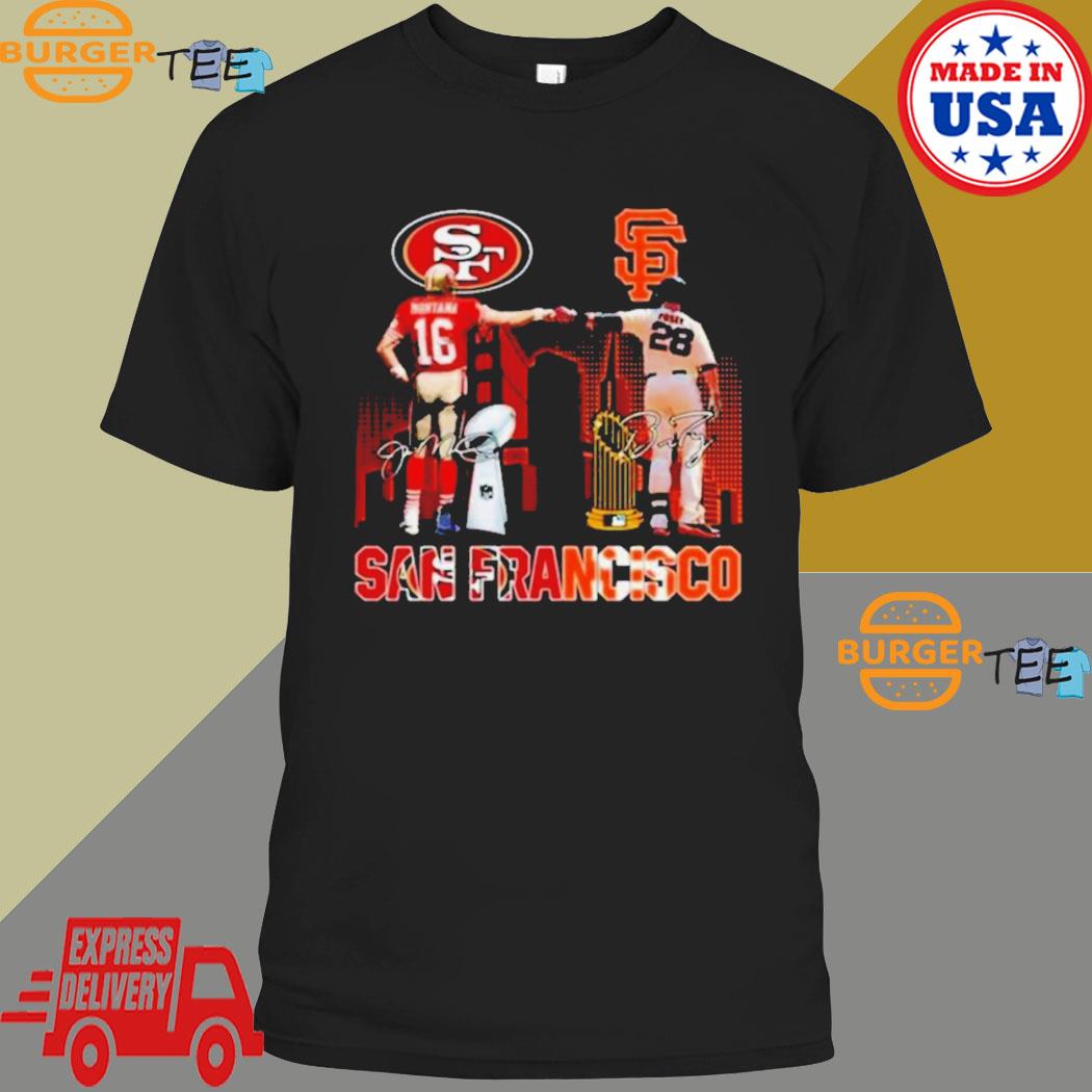 2023 San Francisco Giants And San Francisco 49ers Champion Signatures Shirt