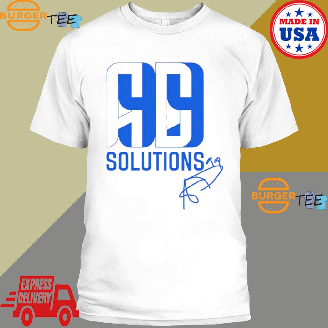 Official Signature Aaron Donald wearing ad99 solutions shirt