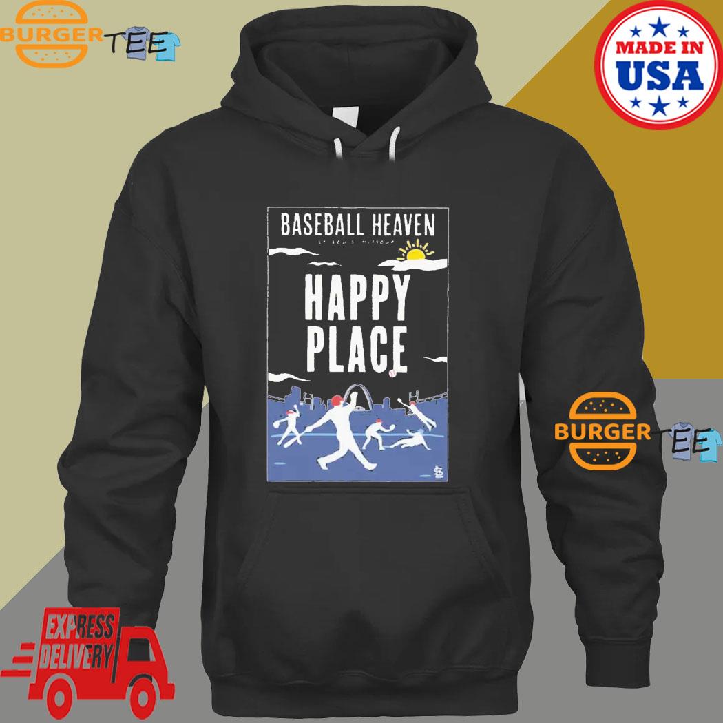 Cardinals Book Club Baseball Heaven Happy Place Shirt