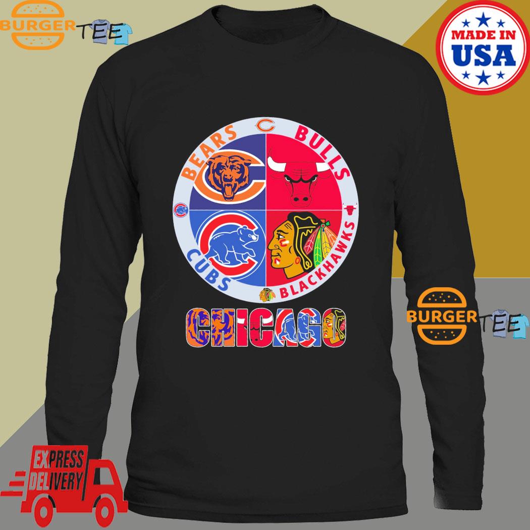 Chicago sports Chicago Blackhawks Chicago Bulls Chicago Bears Chicago Cubs  shirt, hoodie, sweater, long sleeve and tank top