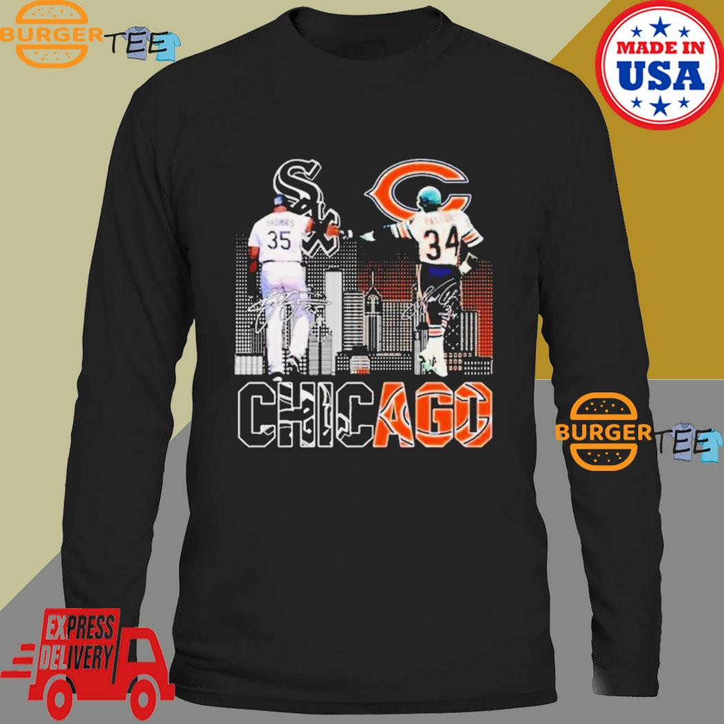 Chicago bears & chicago white sox thomas and patton skylines signatures  2023 shirt, hoodie, sweater, long sleeve and tank top