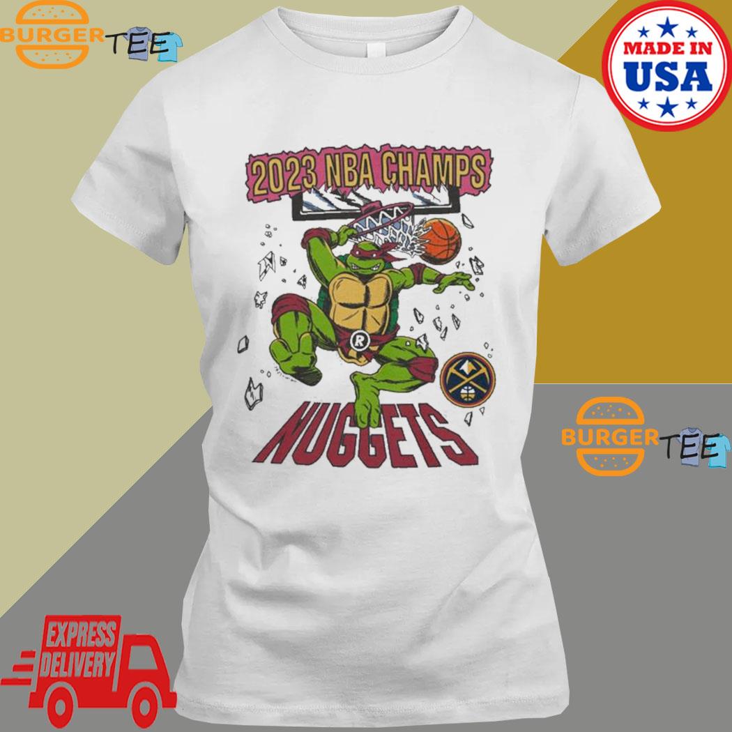 Logo Denver nuggets homage 2023 finals champions x tmnt shirt