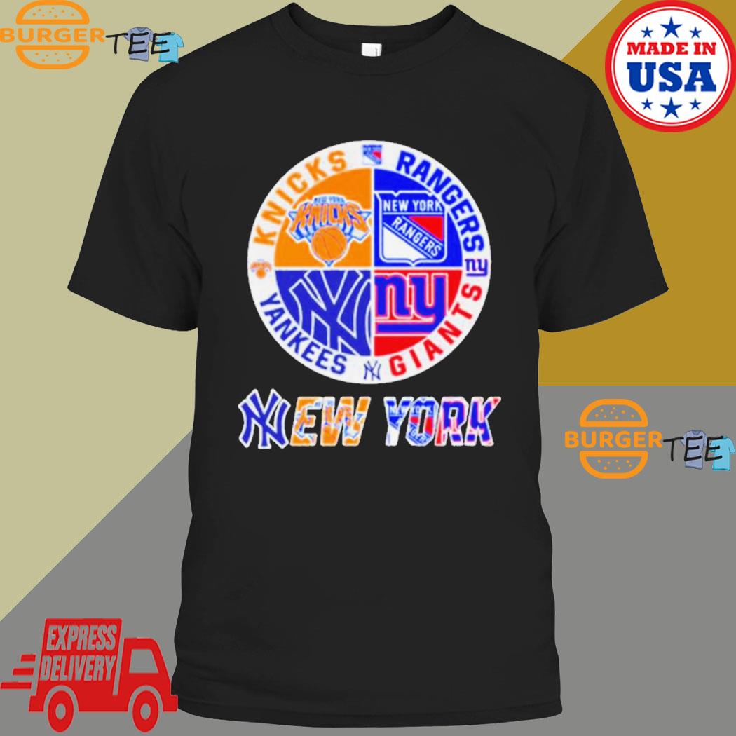 Knicks Rangers Yankees And Giants New York Sport Teams Shirt - Bring Your  Ideas, Thoughts And Imaginations Into Reality Today