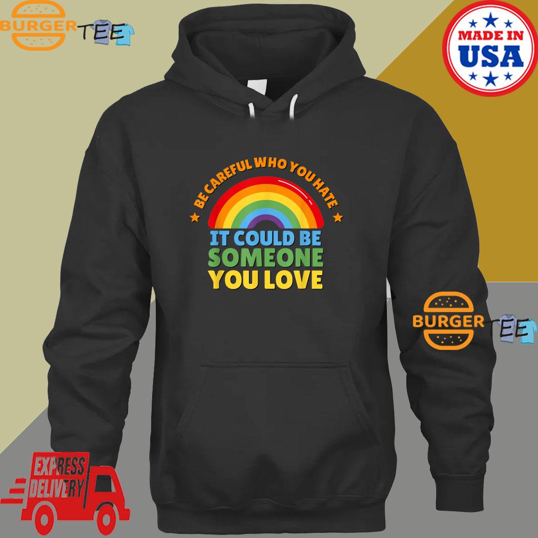 LGBTQ+ Proud Day Rainbow Gay Pride Spread Love Ally T-Shirt Hoodie