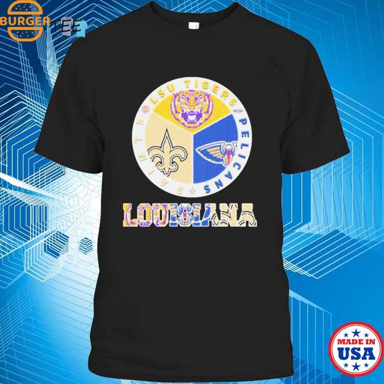 Official louisiana Sport Team Lsu New Orleans Pelicans And New Orleans  Saints Logo Shirt, hoodie, sweater, long sleeve and tank top