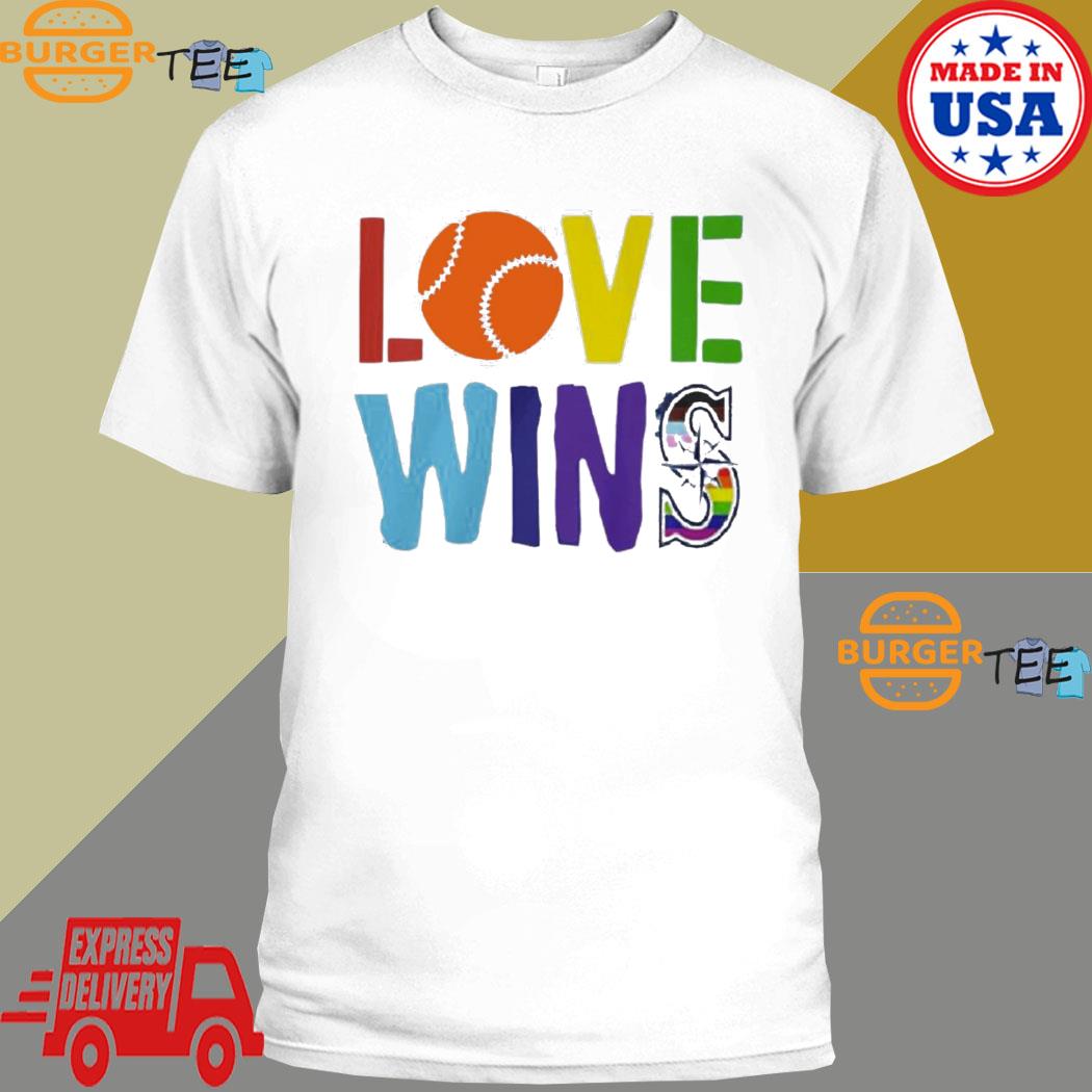 Love Wins Seattle Mariners Pride T-shirt - Bluecat
