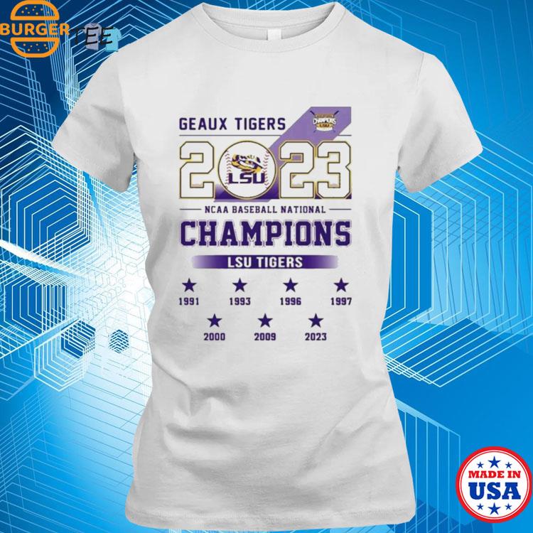 2023 NCAA Baseball National Champions Geaux Tigers LSU Baseball