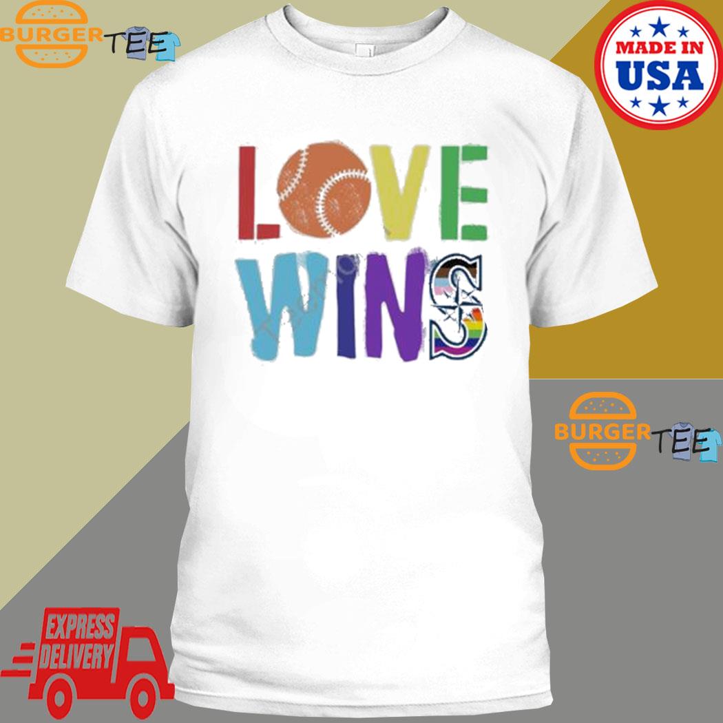 Maverick Love Wins Seattle Mariners Pride Shirt