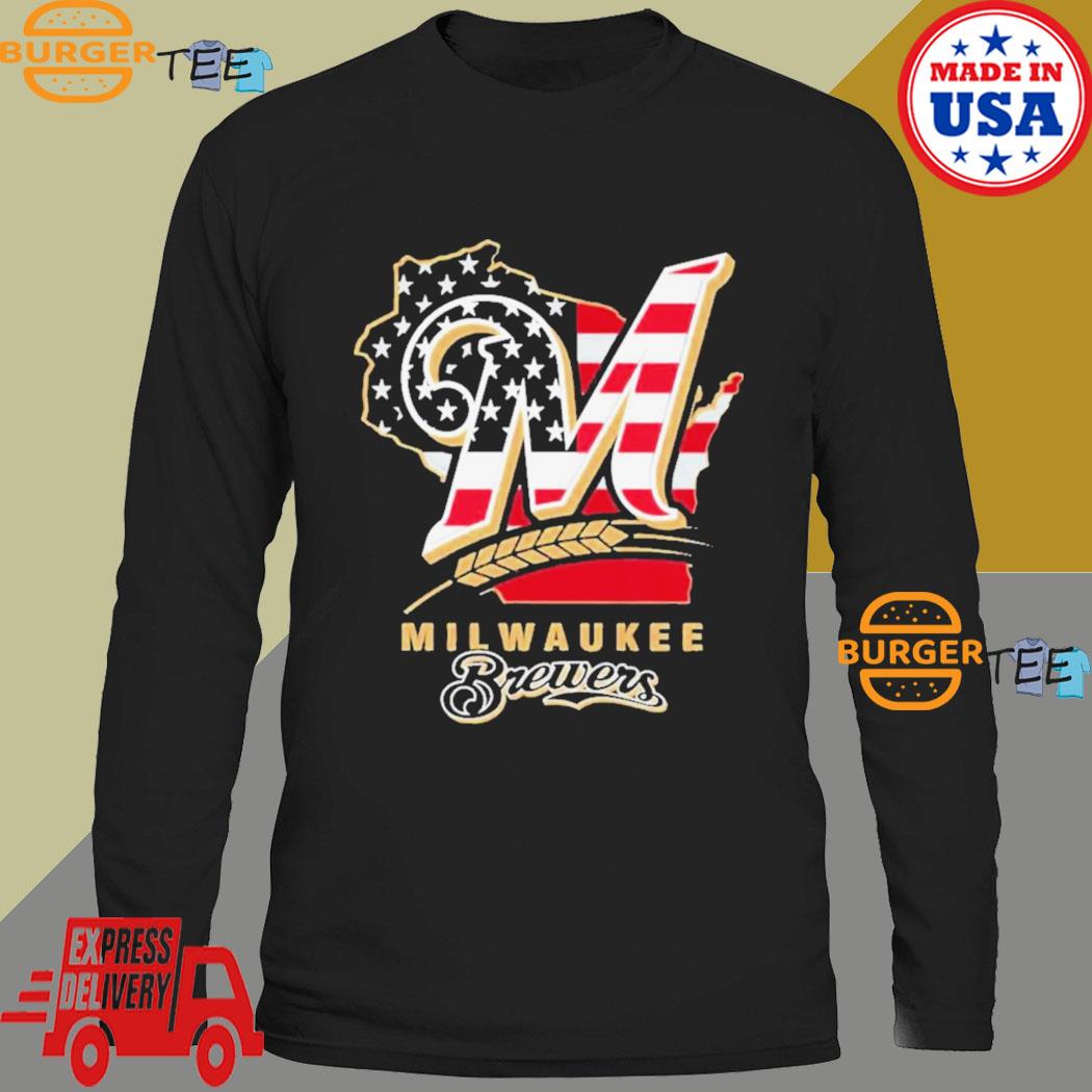 Milwaukee brewers flag american 2023 shirt, hoodie, longsleeve tee, sweater