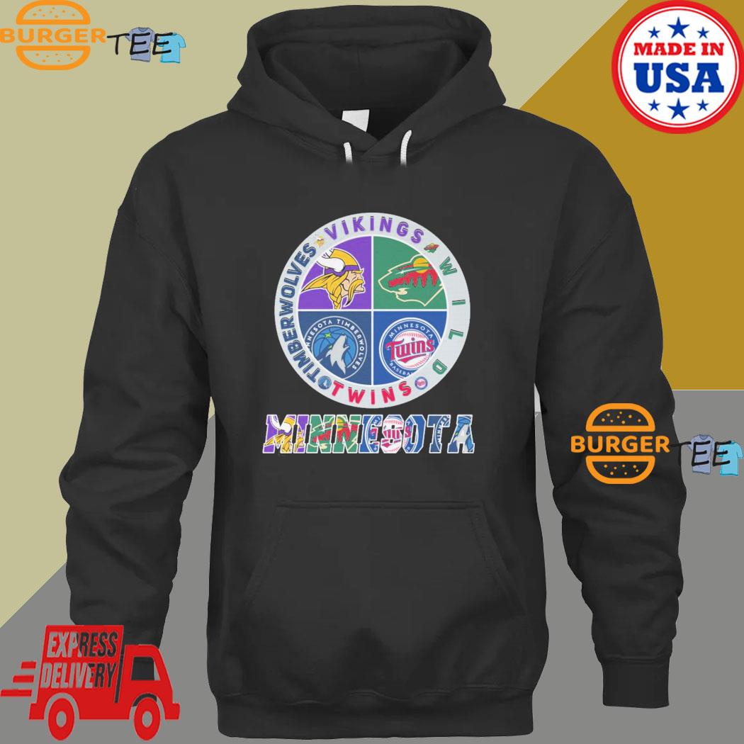 Minnesota Twins Minnesota Timberwolves Minnesota Vikings Minnesota Wild  Logo shirt, hoodie, sweater, long sleeve and tank top