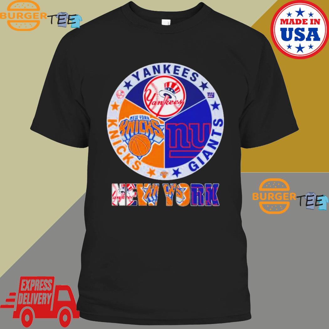New York Sport Team NY Yankees NY Knicks and NY Giants shirt, hoodie ...