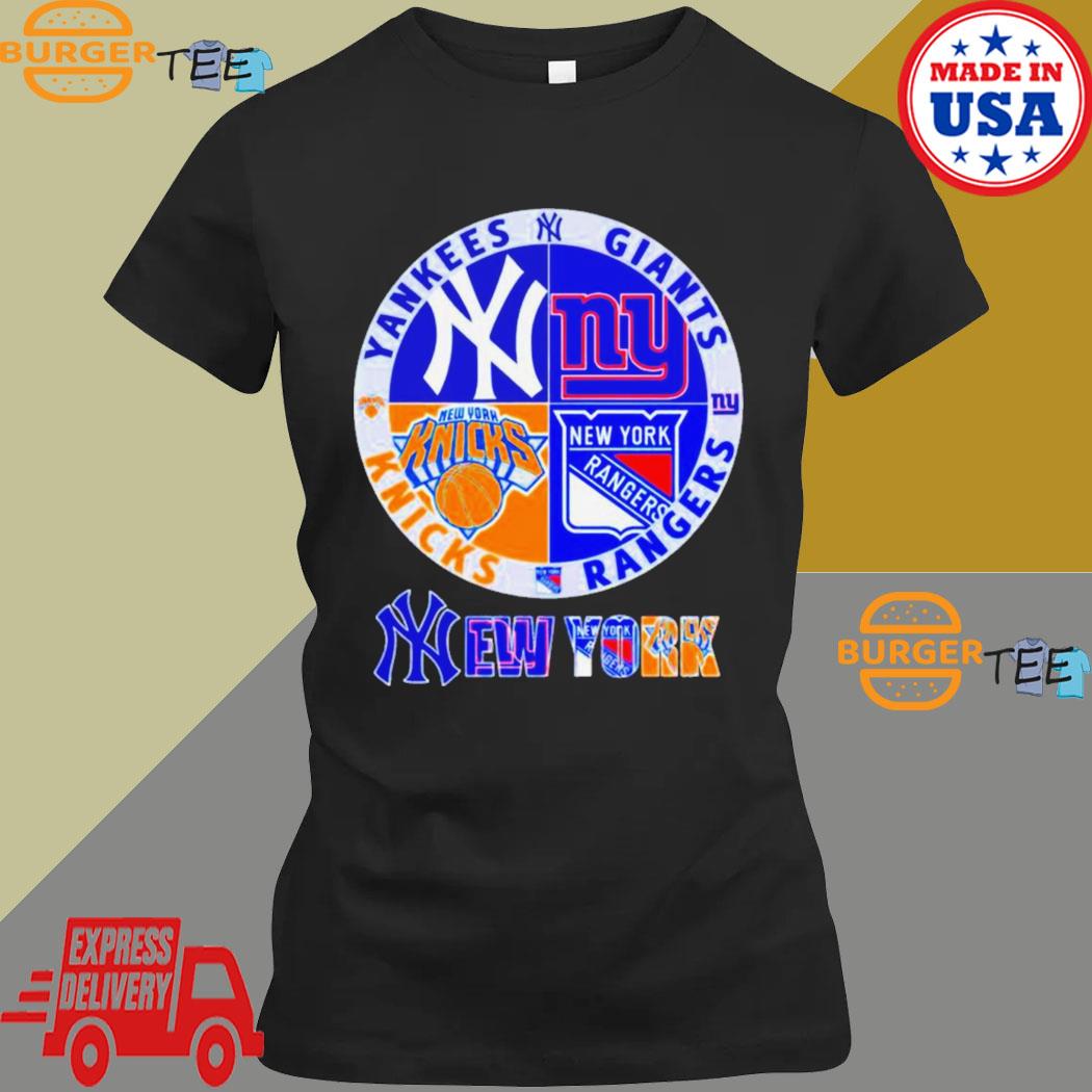 New York Yankees Giants Knicks Rangers Logo Shirt