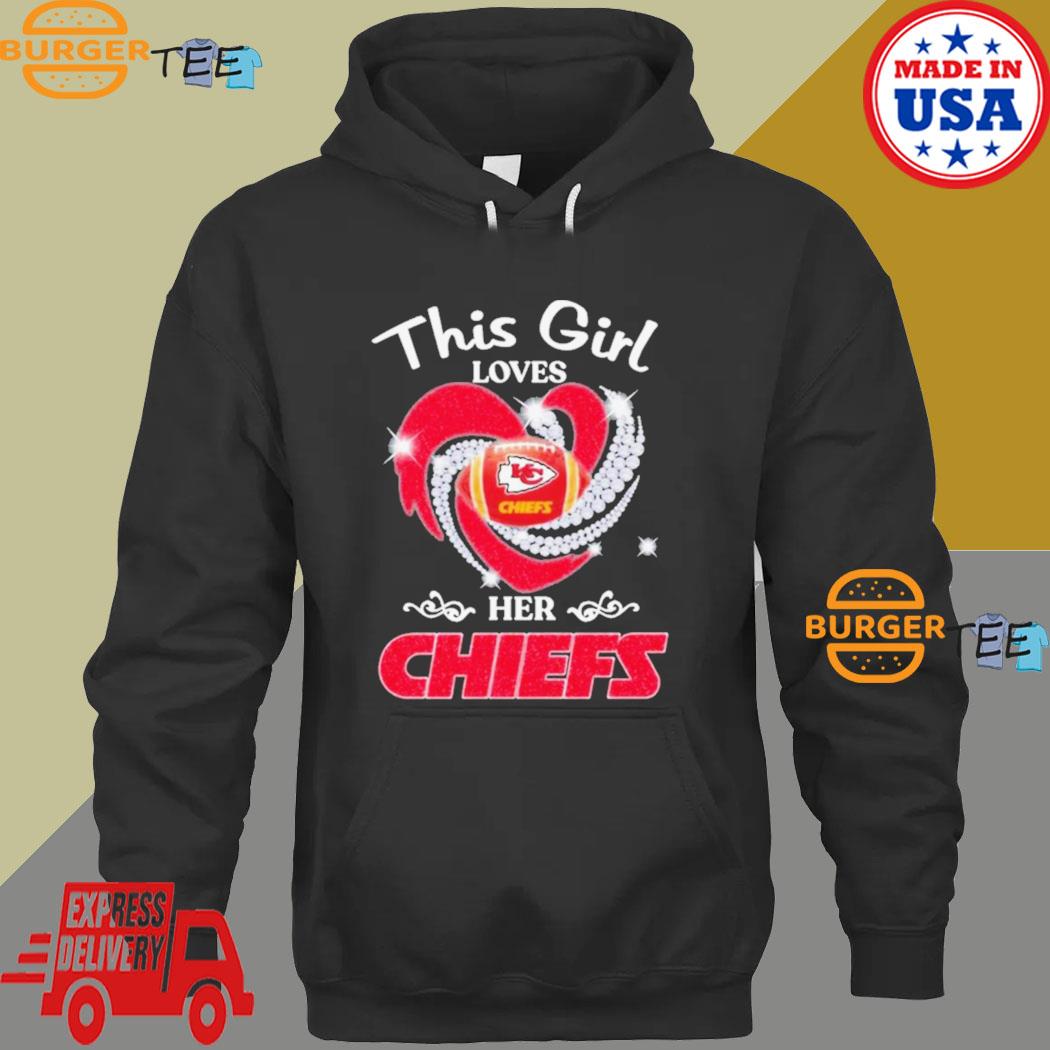 News this girl loves her Kansas city Chiefs heart diamond 2023