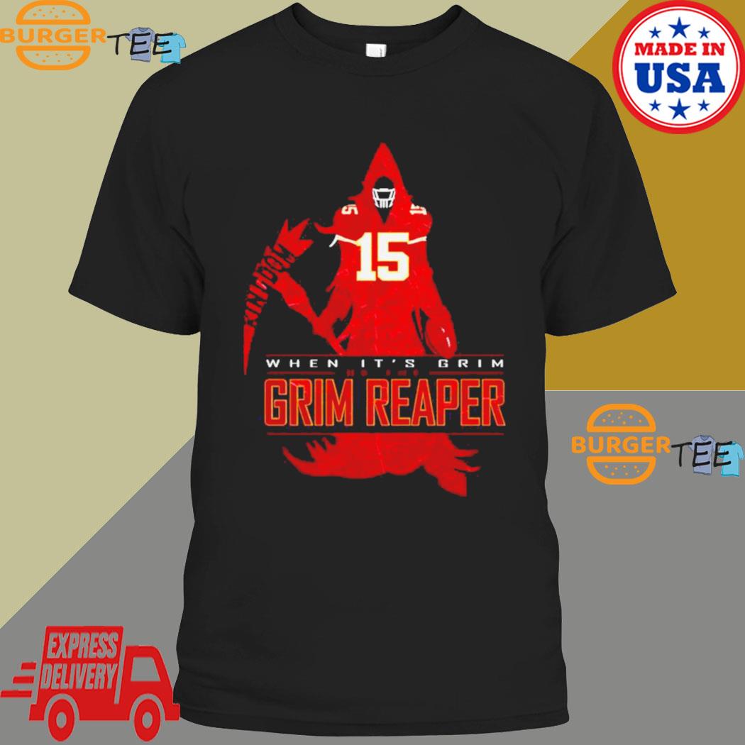 Official When it grim be the grim reaper Kansas city Chiefs 2023 T-shirt,  hoodie, tank top, sweater and long sleeve t-shirt